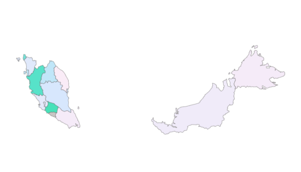 Malaysia Shape Map for Power BI Peta Bentuk Malaysia untuk Power BI