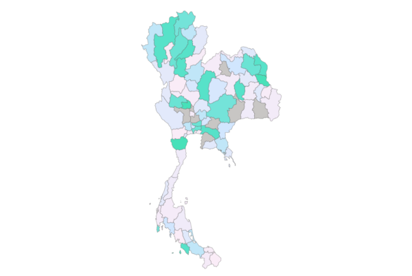 Thailand Shape Map for Power BI แผนที่รูปร่างของประเทศไทยสำหรับ Power BI